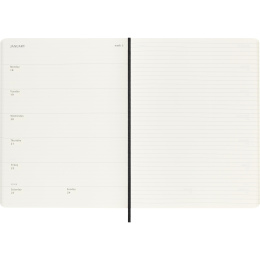 Kalenteri 12M Weekly Notebook 2027 Softcover XL Black  ryhmässä Paperit ja Lehtiöt / Kalenterit / 12 kk kalenterit @ Pen Store (137467)