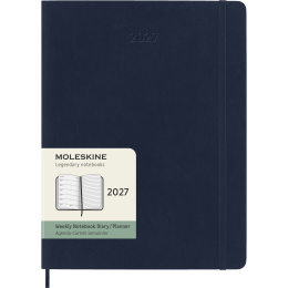 Kalenteri 12M Weekly Notebook 2027 Softcover XL Sapphire Blue  ryhmässä Paperit ja Lehtiöt / Kalenterit / 12 kk kalenterit @ Pen Store (137469)