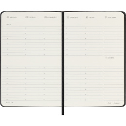Kalenteri 12M Weekly Vertical 2027 Hardcover Pocket Black  ryhmässä Paperit ja Lehtiöt / Kalenterit / 12 kk kalenterit @ Pen Store (137471)
