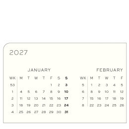Kalenteri Weekly Planner 2027 A6 Black ryhmässä Paperit ja Lehtiöt / Kalenterit / 12 kk kalenterit @ Pen Store (137479)