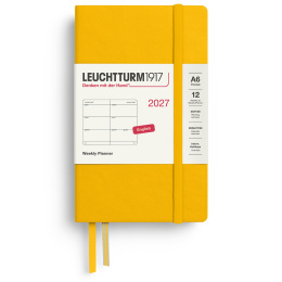 Kalenteri Weekly Planner 2027 A6 Sunflower ryhmässä Paperit ja Lehtiöt / Kalenterit / 12 kk kalenterit @ Pen Store (137482)