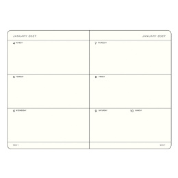 Kalenteri Weekly Planner 2027 A5 Sage ryhmässä Paperit ja Lehtiöt / Kalenterit / 12 kk kalenterit @ Pen Store (137490)