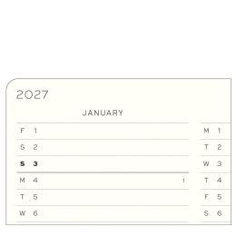 Kalenteri Weekly Planner 2027 A5 Sage ryhmässä Paperit ja Lehtiöt / Kalenterit / 12 kk kalenterit @ Pen Store (137490)