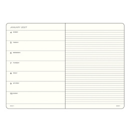Kalenteri Weekly Planner & Notebook 2026 A5 Cherry ryhmässä Paperit ja Lehtiöt / Kalenterit / 12 kk kalenterit @ Pen Store (137516)