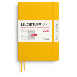 Kalenteri Weekly Planner & Notebook 2026 A5 Sunflower ryhmässä Paperit ja Lehtiöt / Kalenterit / 12 kk kalenterit @ Pen Store (137518)
