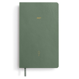 Kalenteri Quarterly Planner 2027 Shades of Green ryhmässä Paperit ja Lehtiöt / Kalenterit / 12 kk kalenterit @ Pen Store (137525)