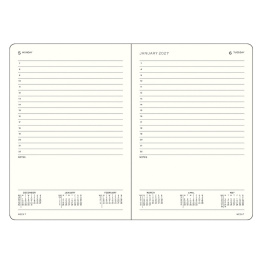 Kalenteri Daily Planner 2027 A5 Sage ryhmässä Paperit ja Lehtiöt / Kalenterit / 12 kk kalenterit @ Pen Store (137530)