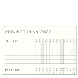 Kalenteri Daily Planner 2027 A5 Forest Green ryhmässä Paperit ja Lehtiöt / Kalenterit / 12 kk kalenterit @ Pen Store (137531)