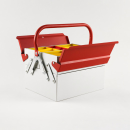 Toolbox Atena Grey/Red ryhmässä Askartelu ja Harrastus / Järjestää / Laatikko @ Pen Store (137547)