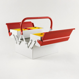 Toolbox Atena Grey/Red ryhmässä Askartelu ja Harrastus / Järjestää / Laatikko @ Pen Store (137547)