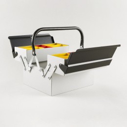 Toolbox Atena Grey/Black ryhmässä Askartelu ja Harrastus / Järjestää / Laatikko @ Pen Store (137549)