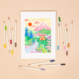 Irojiten värikynät, 36-osainen setti ryhmässä Kynät / Taiteilijakynät / Värikynät @ Pen Store (137566)