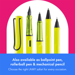 Safari Täytekynä Neon Yellow ryhmässä Kynät / Fine Writing / Täytekynät @ Pen Store (137577_r)