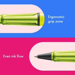 Safari Rollerball Neon Yellow ryhmässä Kynät / Fine Writing / Rollerball-kynät @ Pen Store (137581)