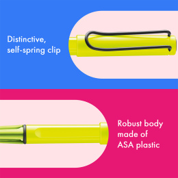 Safari Rollerball Neon Yellow ryhmässä Kynät / Fine Writing / Rollerball-kynät @ Pen Store (137581)