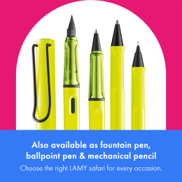 Safari Rollerball Neon Yellow ryhmässä Kynät / Fine Writing / Rollerball-kynät @ Pen Store (137581)