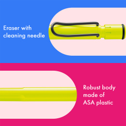 Safari Lyijytäytekynä 0.5 Neon Yellow ryhmässä Kynät / Kirjoittaminen / Lyijytäytekynät @ Pen Store (137582)