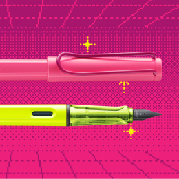 Safari Täytekynä Neon Pink ryhmässä Kynät / Fine Writing / Täytekynät @ Pen Store (137583_r)