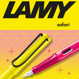Safari Täytekynä Neon Pink ryhmässä Kynät / Fine Writing / Täytekynät @ Pen Store (137583_r)