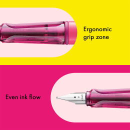 Safari Täytekynä Neon Pink ryhmässä Kynät / Fine Writing / Täytekynät @ Pen Store (137583_r)
