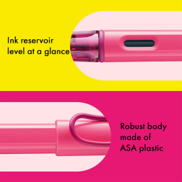 Safari Täytekynä Neon Pink ryhmässä Kynät / Fine Writing / Täytekynät @ Pen Store (137583_r)