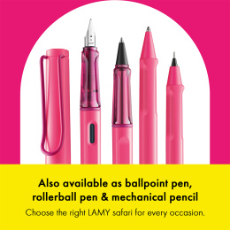 Safari Täytekynä Neon Pink ryhmässä Kynät / Fine Writing / Täytekynät @ Pen Store (137583_r)