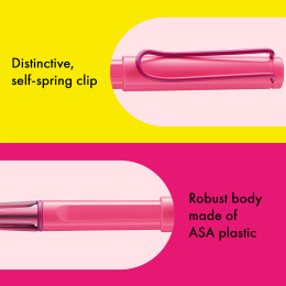 Safari Rollerball Neon Pink ryhmässä Kynät / Fine Writing / Rollerball-kynät @ Pen Store (137587)