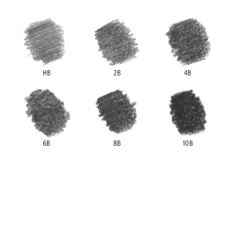 Grafiittikynät Mars Lumograph 6-setti ryhmässä Taiteilijatarvikkeet / Liidut ja lyijyt / Grafiitti ja lyijyt @ Pen Store (137602)