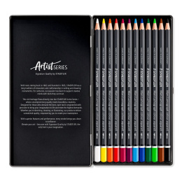 Vesivärikynät Mars Lumograph 12-setti ryhmässä Kynät / Taiteilijakynät / Akvarellikynät @ Pen Store (137603)