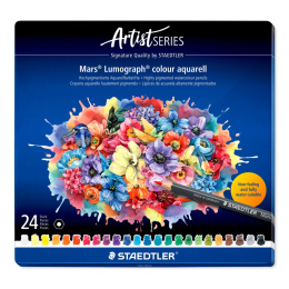 Vesivärikynät Mars Lumograph 24-setti ryhmässä Kynät / Taiteilijakynät / Akvarellikynät @ Pen Store (137605)