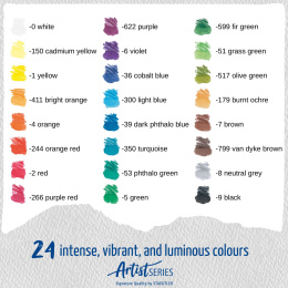Vesivärikynät Mars Lumograph 24-setti ryhmässä Kynät / Taiteilijakynät / Akvarellikynät @ Pen Store (137605)