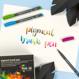 Pigment Arts Brush Pen 6-setti Basic ryhmässä Tuotesarjat / Staedtler Artist Series @ Pen Store (137619)