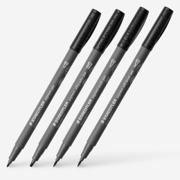 Pigment Arts Intense Black 4-setti ryhmässä Kynät / Taiteilijakynät / Tussit @ Pen Store (137634)
