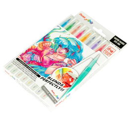 Brush Sign Pen Twin Expressive Set Manga ryhmässä Kynät / Taiteilijakynät / Sivellinkynät @ Pen Store (137669)