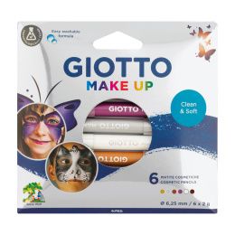 Kasvomaalauskynät Make Up Metallic 6-setti ryhmässä Kids / Lasten askartelu ja värit / Kasvomaali @ Pen Store (137671)