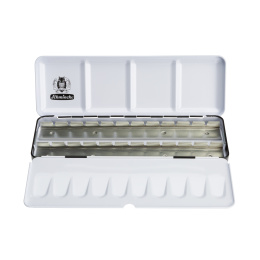 Horadam Half Pans Metal Box ryhmässä Taiteilijatarvikkeet / Taiteilijavärit / Akvarellivärit / Akvarellinapit @ Pen Store (137787)