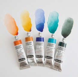 Horadam Aquarell Wood 20 ml 12-set ryhmässä Taiteilijatarvikkeet / Taiteilijavärit / Akvarellivärit / Vesiväri tuubissa @ Pen Store (137790)