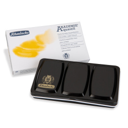  Akademie Aquarell Half Pans 12-Setti ryhmässä Taiteilijatarvikkeet / Taiteilijavärit / Akvarellivärit / Akvarellinapit @ Pen Store (137800)