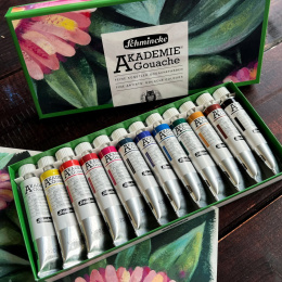 Akademie Gouache 12x20 ml ryhmässä Taiteilijatarvikkeet / Taiteilijavärit / Guassivärit @ Pen Store (137808)