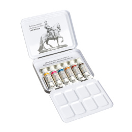 Akademie Aquarell Half Pans 6x5 ml ryhmässä Taiteilijatarvikkeet / Taiteilijavärit / Akvarellivärit / Akvarellinapit @ Pen Store (137809)