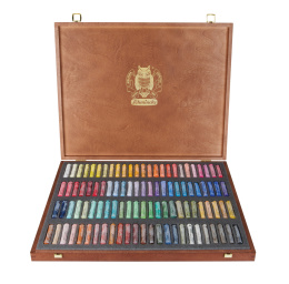 Soft Pastel Wooden Box 100-setti ryhmässä Taiteilijatarvikkeet / Liidut ja lyijyt / Pastelliliidut @ Pen Store (137811)