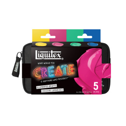 Akryyliväri Basics Illuminated Brights Set 4 x 118 ml ryhmässä Taiteilijatarvikkeet / Taiteilijavärit / Akryylivärit @ Pen Store (137833)