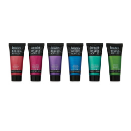 Akryyliväri Basics Metallic Set 6x22 ml ryhmässä Taiteilijatarvikkeet / Taiteilijavärit / Akryylivärit @ Pen Store (137836)