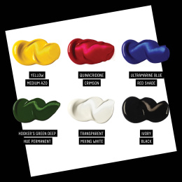 Akryylimaali Soft Body Mixing Set 6x22 ml ryhmässä Taiteilijatarvikkeet / Taiteilijavärit / Akryylivärit @ Pen Store (137837)