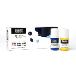 Akryylimaali Soft Body Mixing Set 6x22 ml ryhmässä Taiteilijatarvikkeet / Taiteilijavärit / Akryylivärit @ Pen Store (137837)