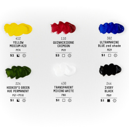 Akryylimaali Soft Body Mixing Set 6x22 ml ryhmässä Taiteilijatarvikkeet / Taiteilijavärit / Akryylivärit @ Pen Store (137837)