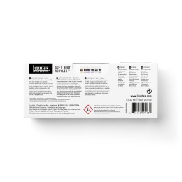 Akryylimaali Soft Body Mixing Set 6x22 ml ryhmässä Taiteilijatarvikkeet / Taiteilijavärit / Akryylivärit @ Pen Store (137837)