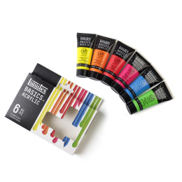 Akryylimaali Fluorescent Set Tubes 6x22 ml ryhmässä Taiteilijatarvikkeet / Taiteilijavärit / Akryylivärit @ Pen Store (137839)