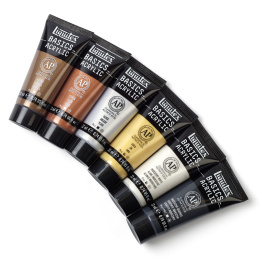 Akryylimaali Metallic & Iridescent Set Tubes 6x22 ml ryhmässä Taiteilijatarvikkeet / Taiteilijavärit / Akryylivärit @ Pen Store (137840)