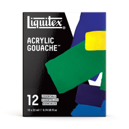 Guassiväri Essentials Set 12x22 ml ryhmässä Taiteilijatarvikkeet / Taiteilijavärit / Guassivärit @ Pen Store (137841)